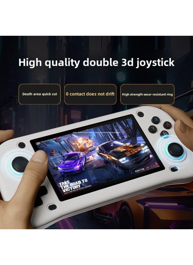 Generic - G28 Handheld Game Machine Open Source Handheld HD Large Screen Portable Game Machine Nostalgic Retro Arcade Cross-border-Product Color:64G-Model:G28 White - Image 1