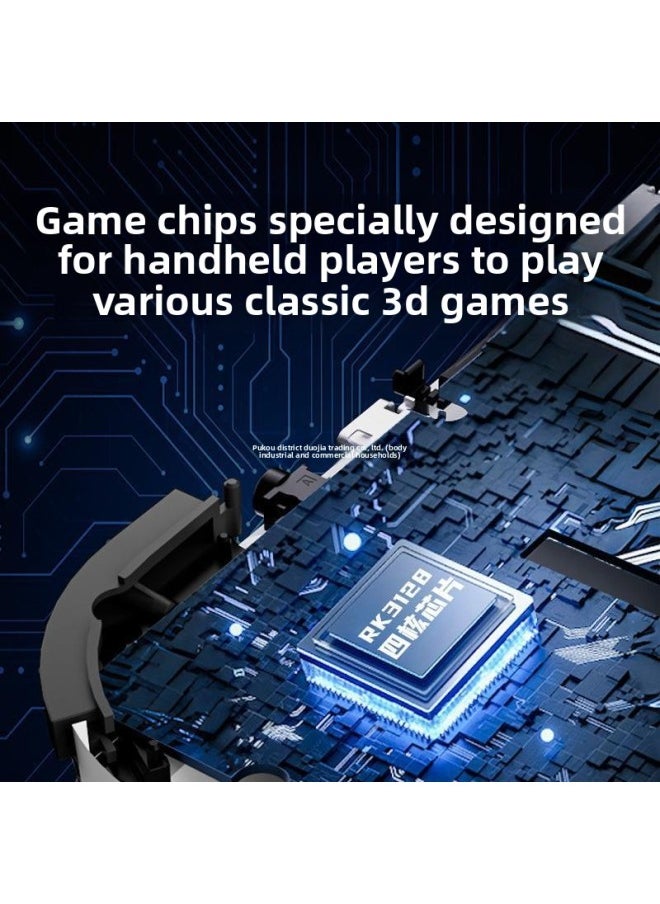 Generic - G28 Handheld Game Machine Open Source Handheld HD Large Screen Portable Game Machine Nostalgic Retro Arcade Cross-border-Product Color:64G-Model:G28 White - Image 1