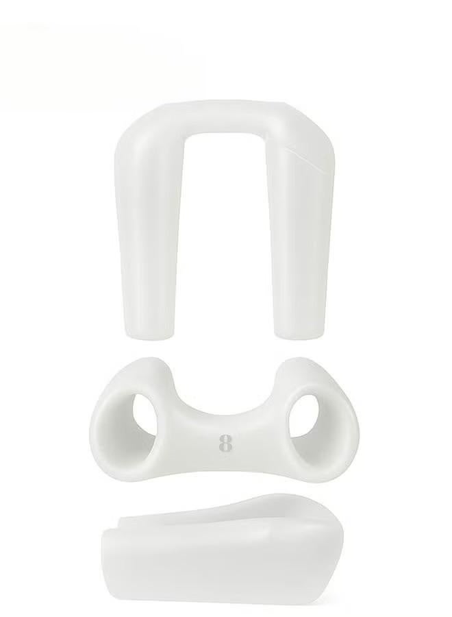 مثبت أنف سيليكون صحي الوجه وشريط جراحي بالمسام الدقيقة سعة 1.25 سم، وسادة الأنف للجراحة، مثبت الأنف، مثبت الأنف لجراحة العمل، %100 مسمار أنف أنف السيليكون (رقم 8) - Image 1