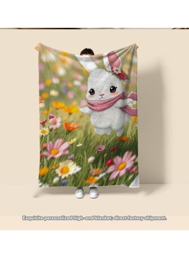 عام بطانية رقيقة من الفانيلا الكرتونية للأطفال أو الطلاب (دافئة ومريحة ومناسبة للنوم والألعاب) 100 سم * 150 سم - 259 - Image 4