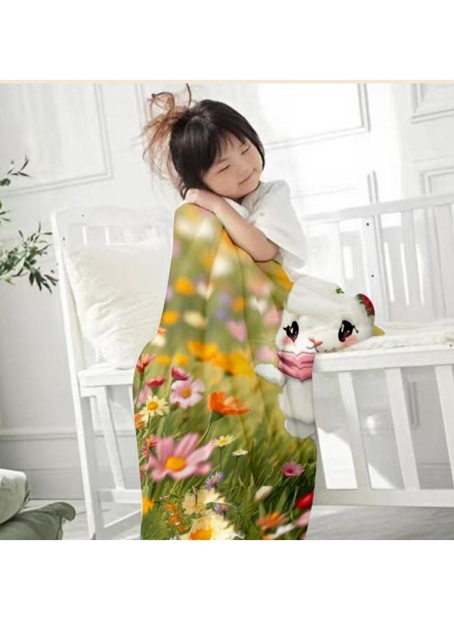 عام بطانية رقيقة من الفانيلا الكرتونية للأطفال أو الطلاب (دافئة ومريحة ومناسبة للنوم والألعاب) 100 سم * 150 سم - 259 - Image 3