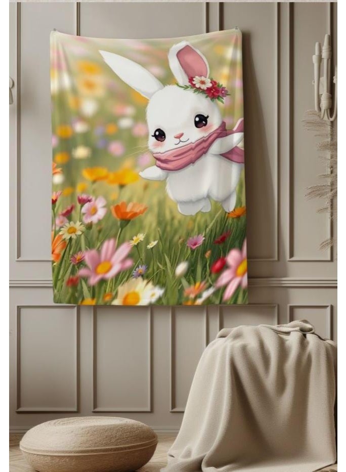 عام بطانية رقيقة من الفانيلا الكرتونية للأطفال أو الطلاب (دافئة ومريحة ومناسبة للنوم والألعاب) 100 سم * 150 سم - 259 - Image 5