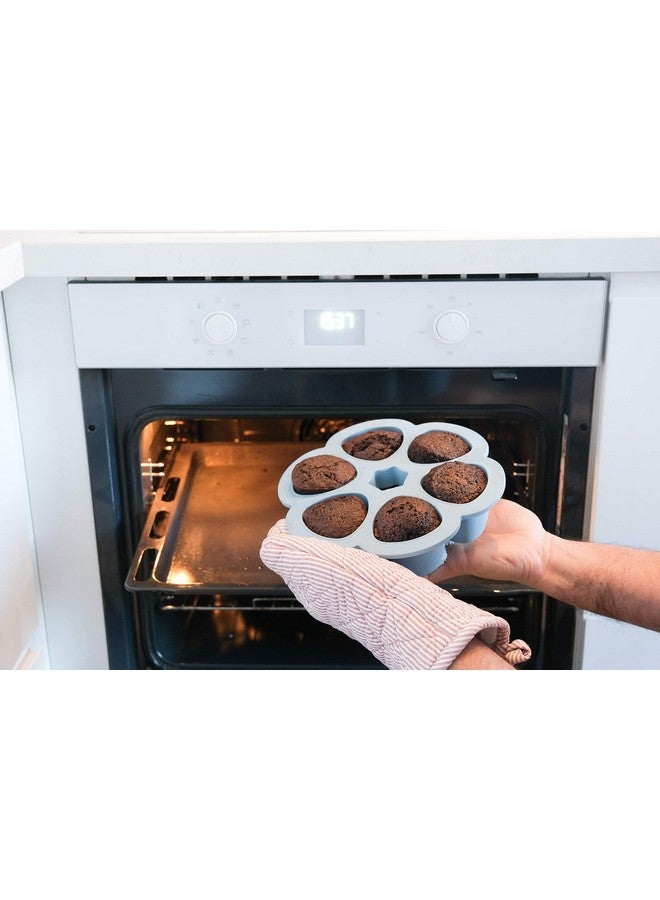 BEABA Silicone Multiportions Baby Food Tray, Oven Safe, Sky, 3 oz - Image 4