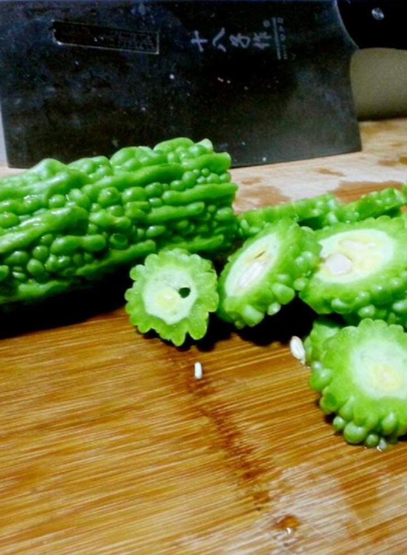 GGOOT 100pcs Bitter Gourd Seeds Prolific Heirloom Vine Vegetable Yellow Flowers Pleasant Aroma  - Image 3