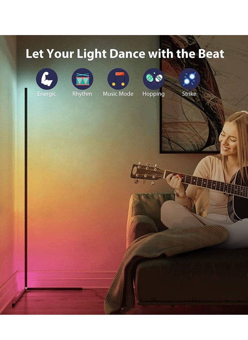 Led - LED Corner Lamp Lighting Remote Control Multicolour 142Cm - Image 1