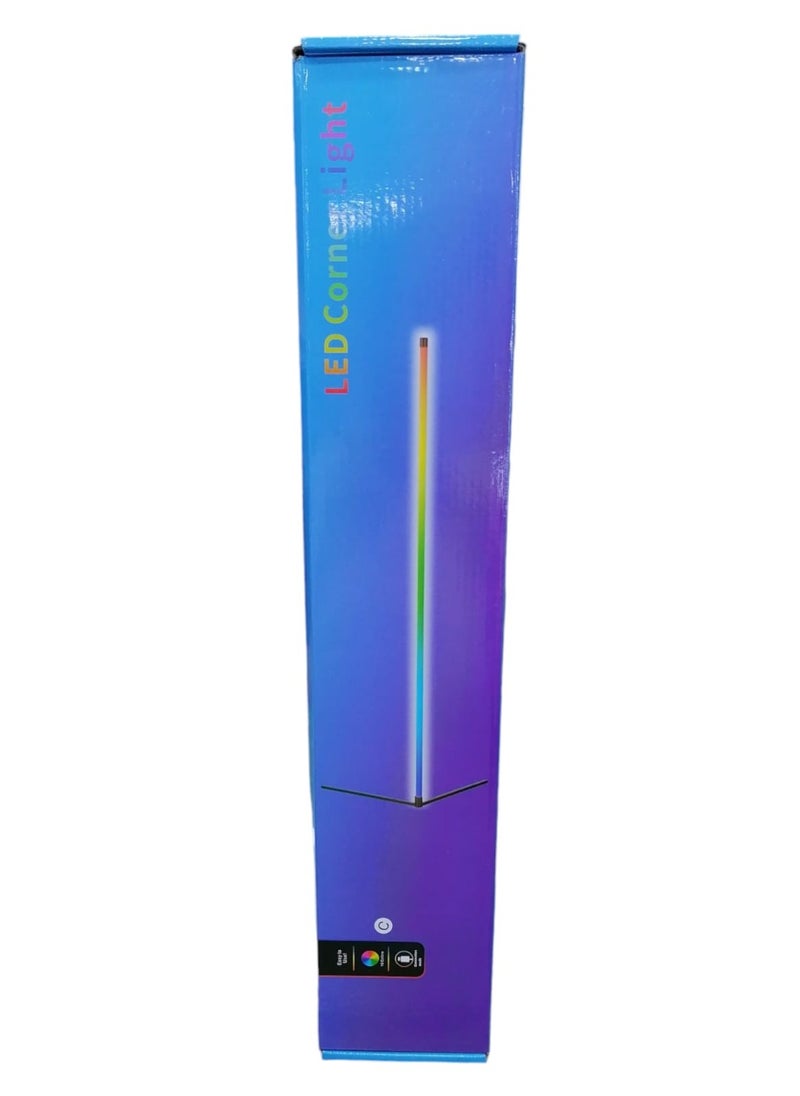 Led - LED Corner Lamp Lighting Remote Control Multicolour 142Cm - Image 1