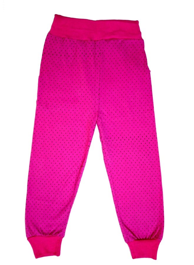 LOVO Girls Cotton Dot Print Capri Pants (Multicolor4, 7-8 Years) Pack of 2 - Image 3