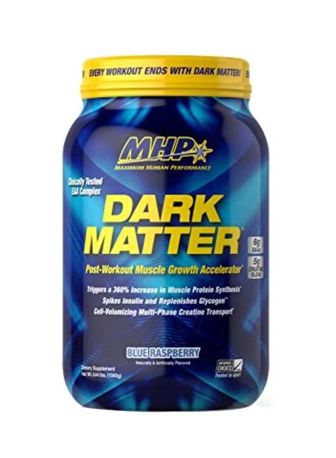MHP, DARK MATTER, Post-Workout Muscle Growth Accelerator, Blue Raspberry, 3.44 lbs (1,560 g) - Image 2