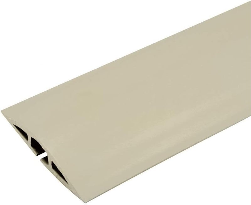 C2G Legrand Wiremold Cord Cover, Ivory Cable Concealer Kit for Wall-Mounted TV, 15 ft Cord Management Channel to Hide Cables and Wires, CDI-5 - Image 1
