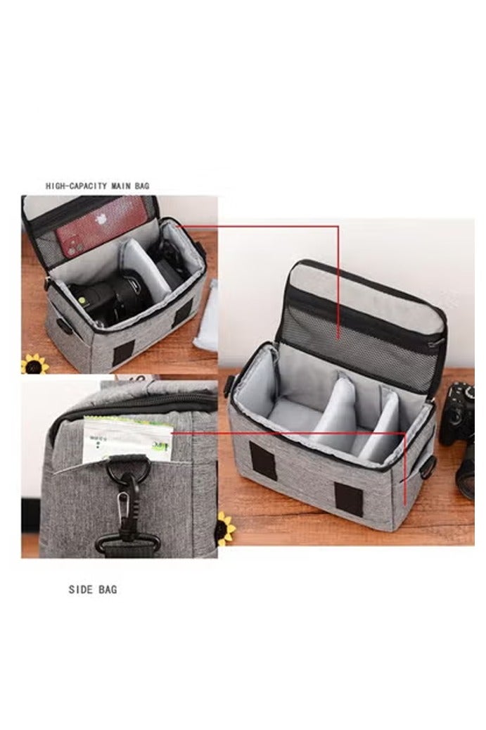 Camera Bag Padded Camera Shoulder Bag for Photographers, Waterproof Camera Bags  Cases for SLR DSLR, Lenses, Accessories - Image 5