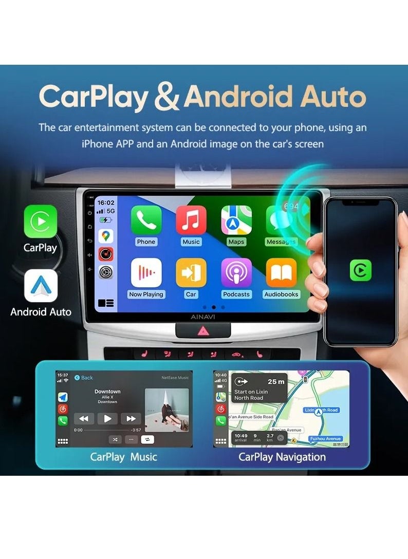 رايموس - شاشة Android لـ RAV4 4GB RAM تدعم Apple Carplay Android Auto Wireless QLED AHD دعم بطاقة SIM - Image 1