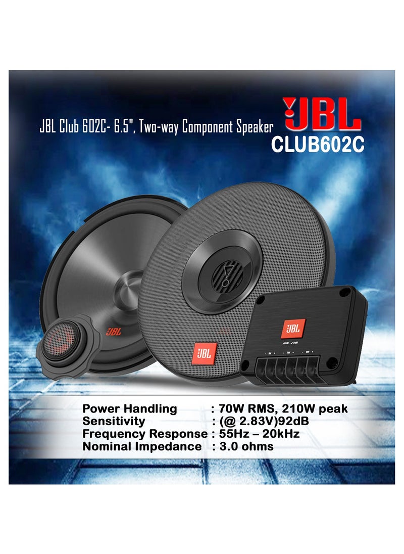 JBL - "JBL Club 602C 6.5'' Two-Way Component Speaker System – Pure Bass, Plus One Woofers, and High-Power Output!" - Image 1