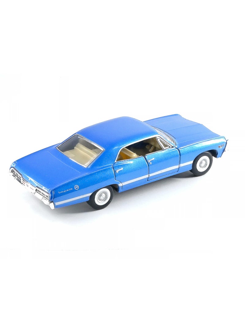Kinsmart Pull Back Action 1:40 Scale 1967 Chevrolet Impala Doors Openable Collectible Diecast Metal Toy Car  - Image 3