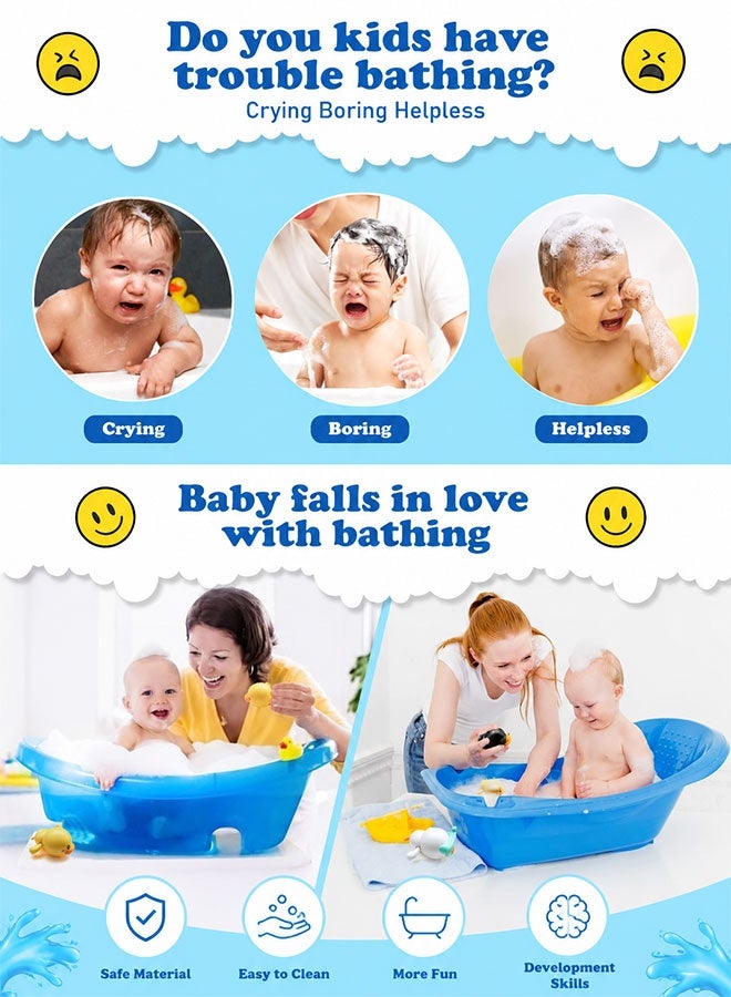Super ZYouth 3 PCS Baby Bath Toys, Wind-Up Swimming Duck Bath Toys for Toddlers, No Battery Bathtub Water Toys, Cute Floating Pool Toys for Kids - Image 3