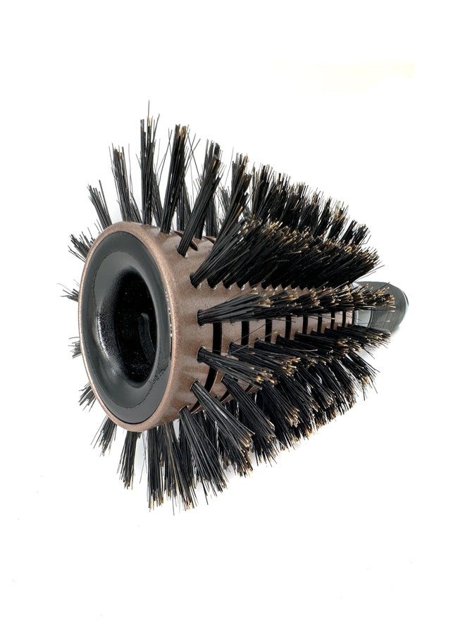 Phillips Brush Luxe Tourmaline Monster Vent 4 Professional Hair Brush (3” Diameter Barrel) - Vented Hairbrush Nylon Reinforced Boar Bristles, Sleek Rose Gold & Black - Image 3