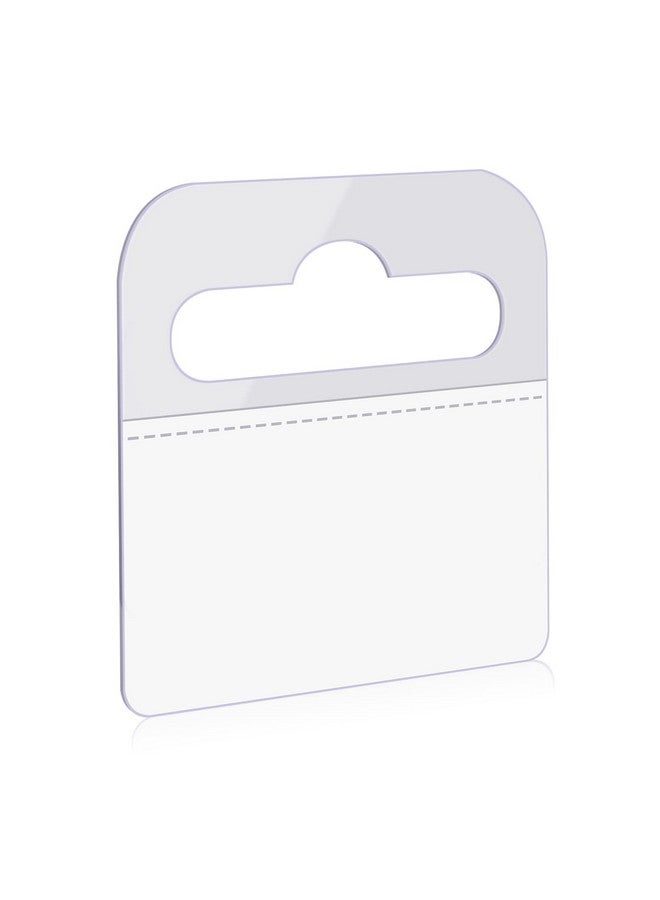 Prudiut 300 Pcs Hang Tabs Slot Hole Hang Tags Self-Adhesive Hanging Tabs Heavy Duty Display Tags Great For Retail Displays In Small Business Shops (1-7/10" ×1-3/5") - Image 1