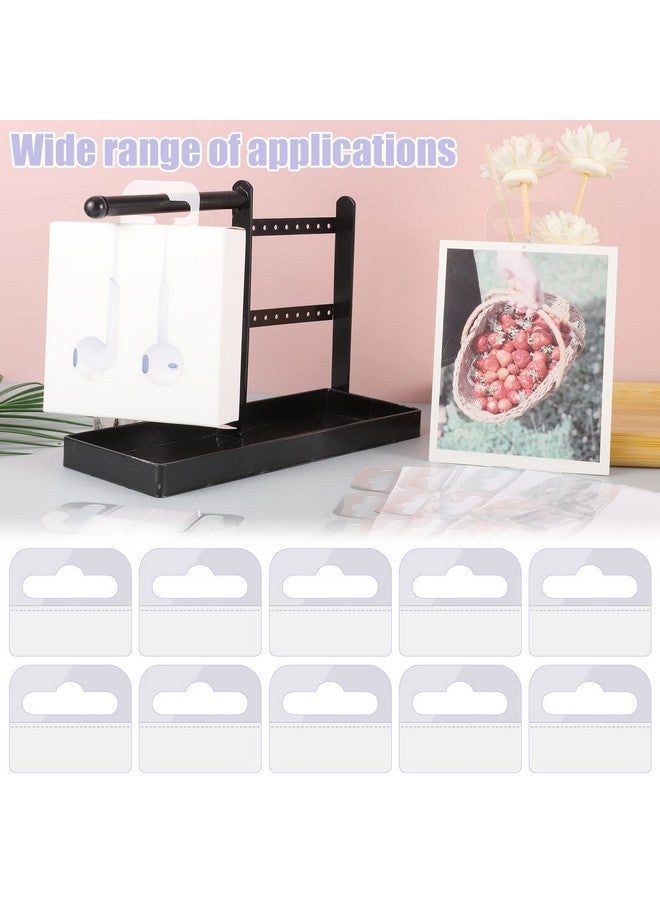 Prudiut 300 Pcs Hang Tabs Slot Hole Hang Tags Self-Adhesive Hanging Tabs Heavy Duty Display Tags Great For Retail Displays In Small Business Shops (1-7/10" ×1-3/5") - Image 5