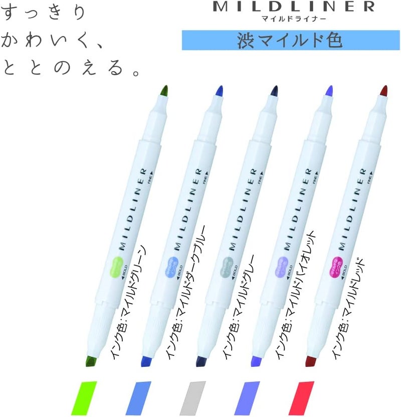 Zebra Pen Zebra WKT7-5C-NC-N Highlighter, Mild Color, NC5 Colors - Image 5