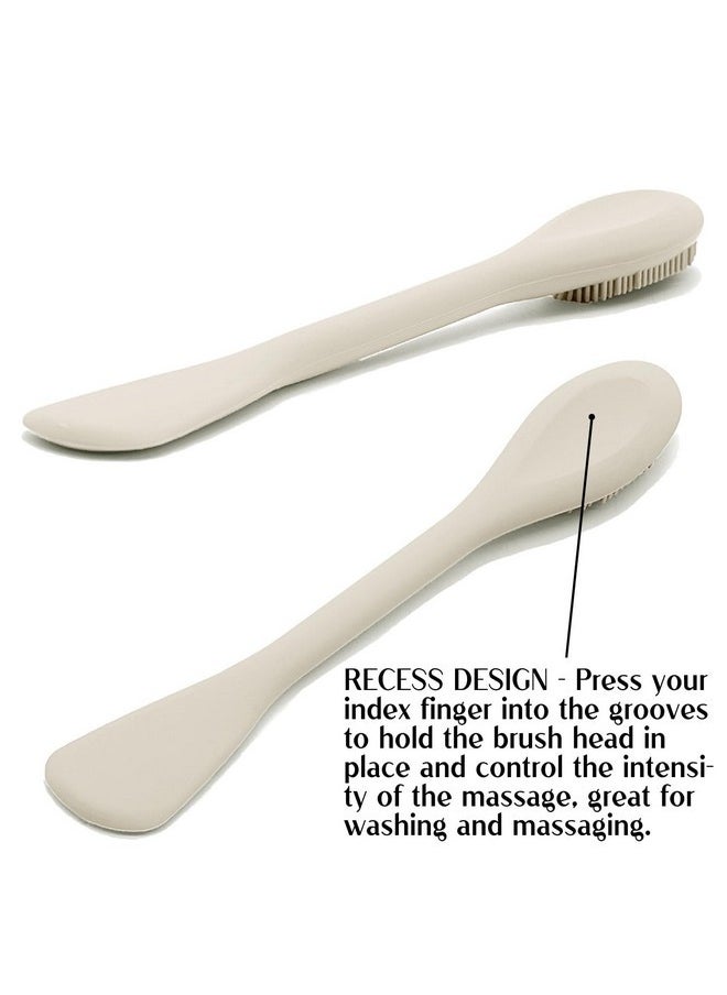 RamPula - Face Mask Brush Applicator, Mask Brushes For Facials Cleansing & Exfoliating, Facial Clay Mask Applicator Tool Silicone Mask Spatula Cream Skincare For Apply Cream, Lotion, Mud, Clay (Black+Starlight) - Image 1