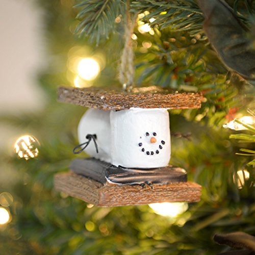 Midwest CBK Smiling White Chocolate Brown S'mores Sandwich 2 Inch Resin Decorative Holiday Ornament - Image 4