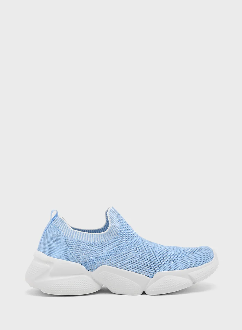 جينجر Knitted Pull On Sneaker