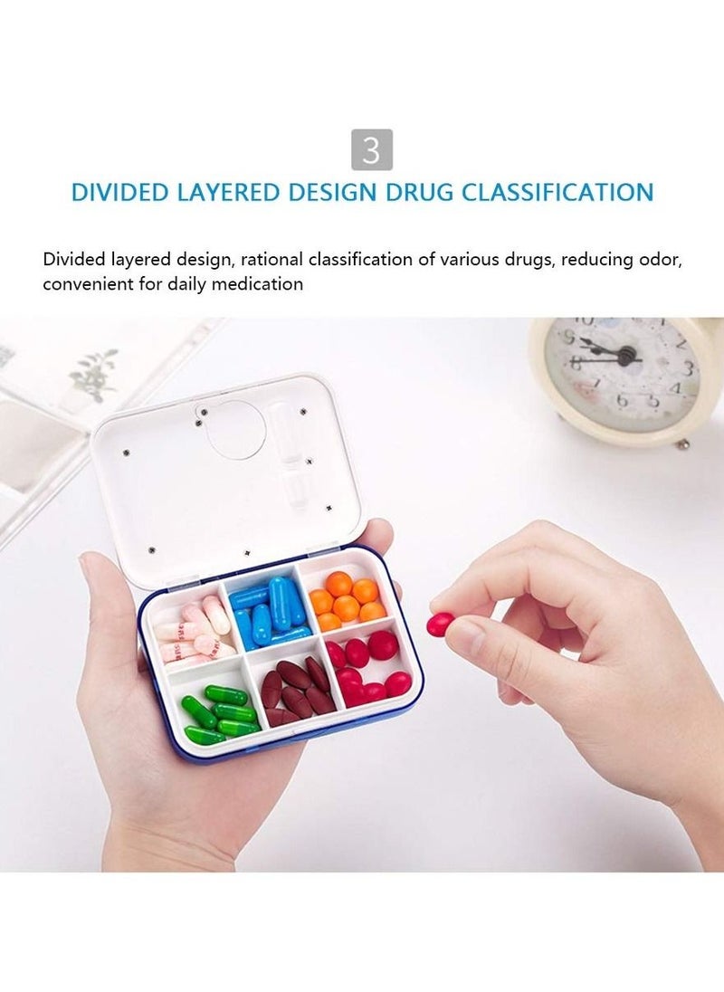 KASTWAVE - Pill box Timed reminder Electronic version of the Mini-seal Work drug Management container suitable for Pills/Vitamins convenient to carry out - Image 1