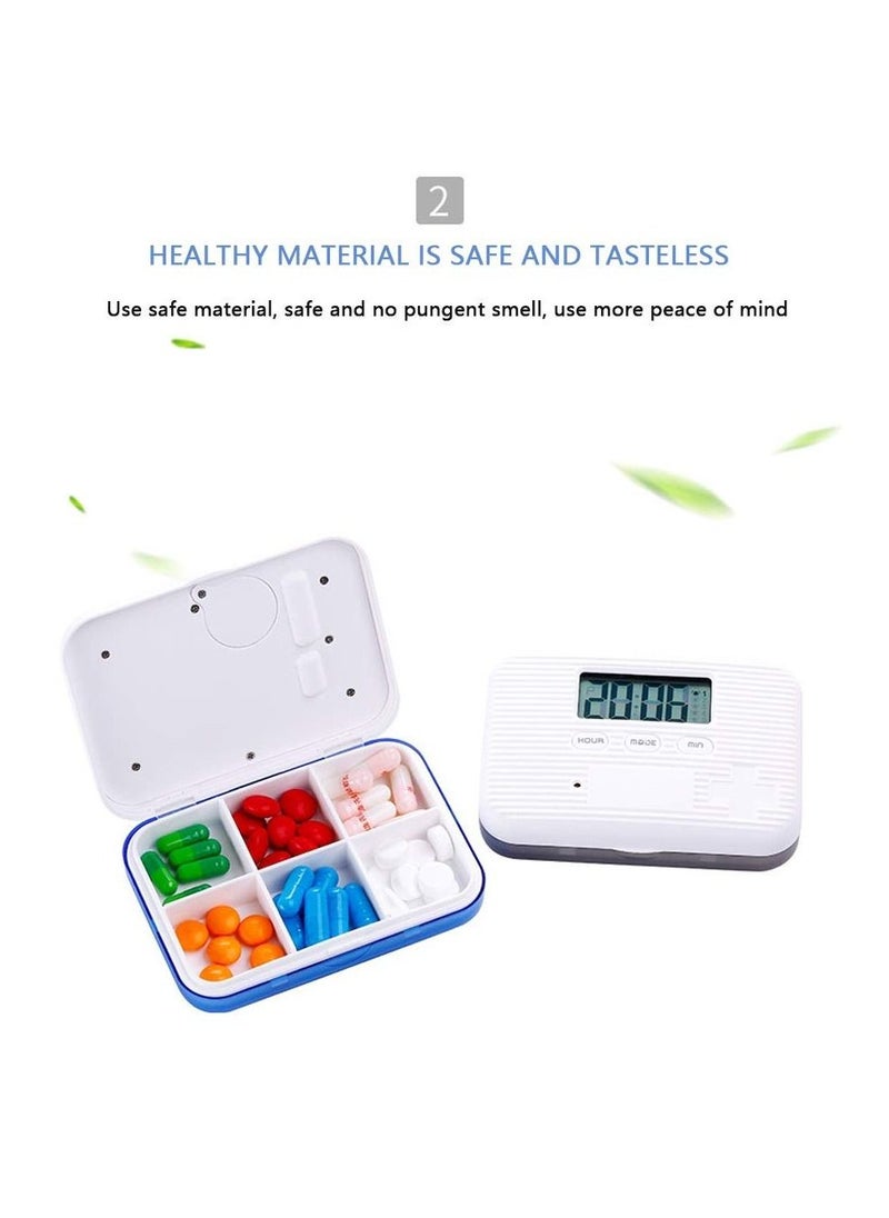 KASTWAVE - Pill box Timed reminder Electronic version of the Mini-seal Work drug Management container suitable for Pills/Vitamins convenient to carry out - Image 1