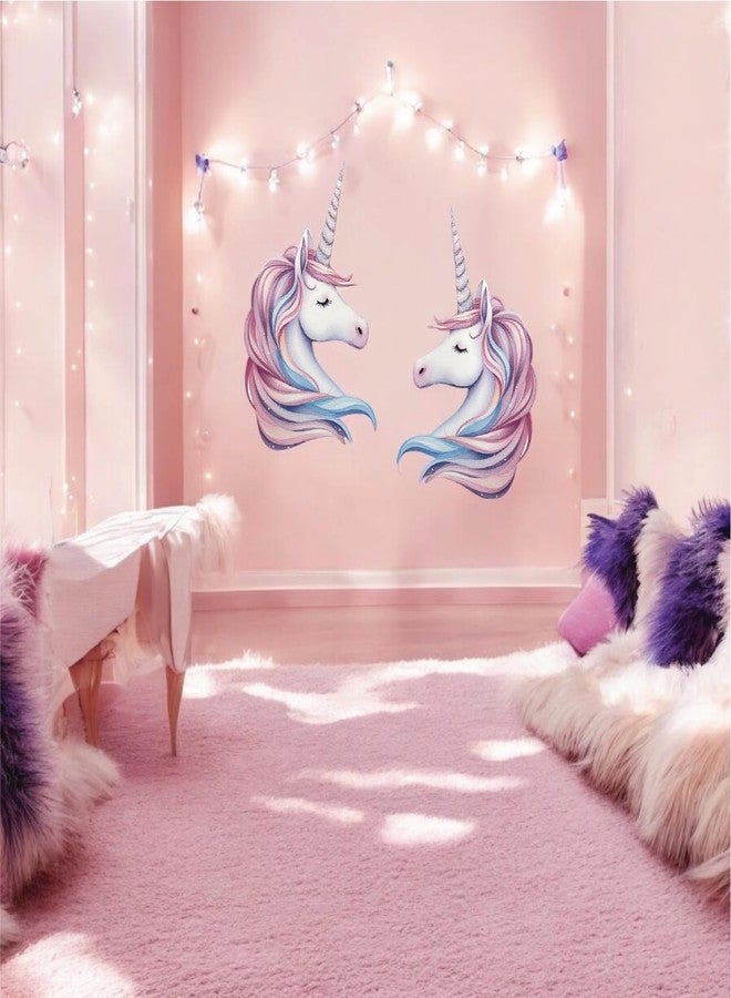 Wrapco (48 Pack) Unicorn Wall Decal | (2) Unicorn Wall Stickers Large | Birthday Party Favors Wall Art Poster Decal Decorations - Image 3