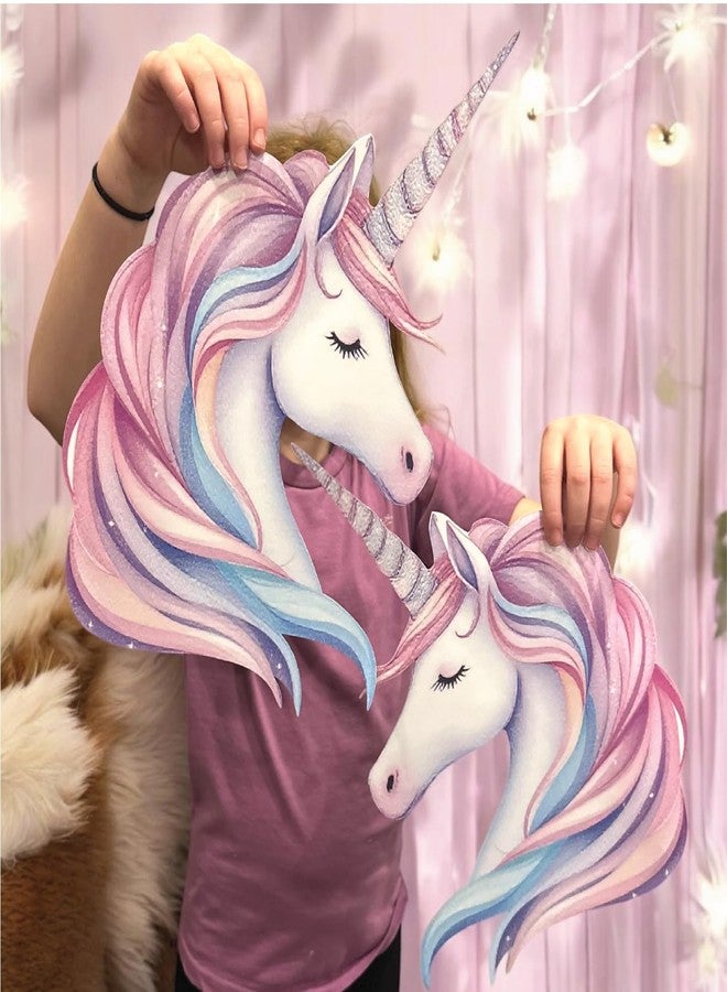 Wrapco (48 Pack) Unicorn Wall Decal | (2) Unicorn Wall Stickers Large | Birthday Party Favors Wall Art Poster Decal Decorations - Image 2