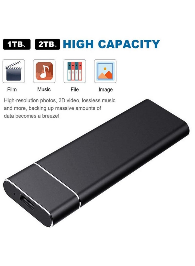 ارواق محرك الأقراص الصلبة المحمول ذو الحالة الصلبة 12 تيرابايت SSD عالي السرعة من النوع C 3.1 غلاف صندوق القرص الصلب المحمول - Image 2