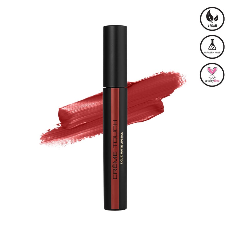 Armaf Beaute Creme Touch Liquid Lipstick 3g, Rennes Colour, Semi Matte Lip Stick, Rich Pigment, Lightweight, Long Lasting, Water Proof, Non Drying Formula, Non Sticky, Effortless Single Stroke, Makeup