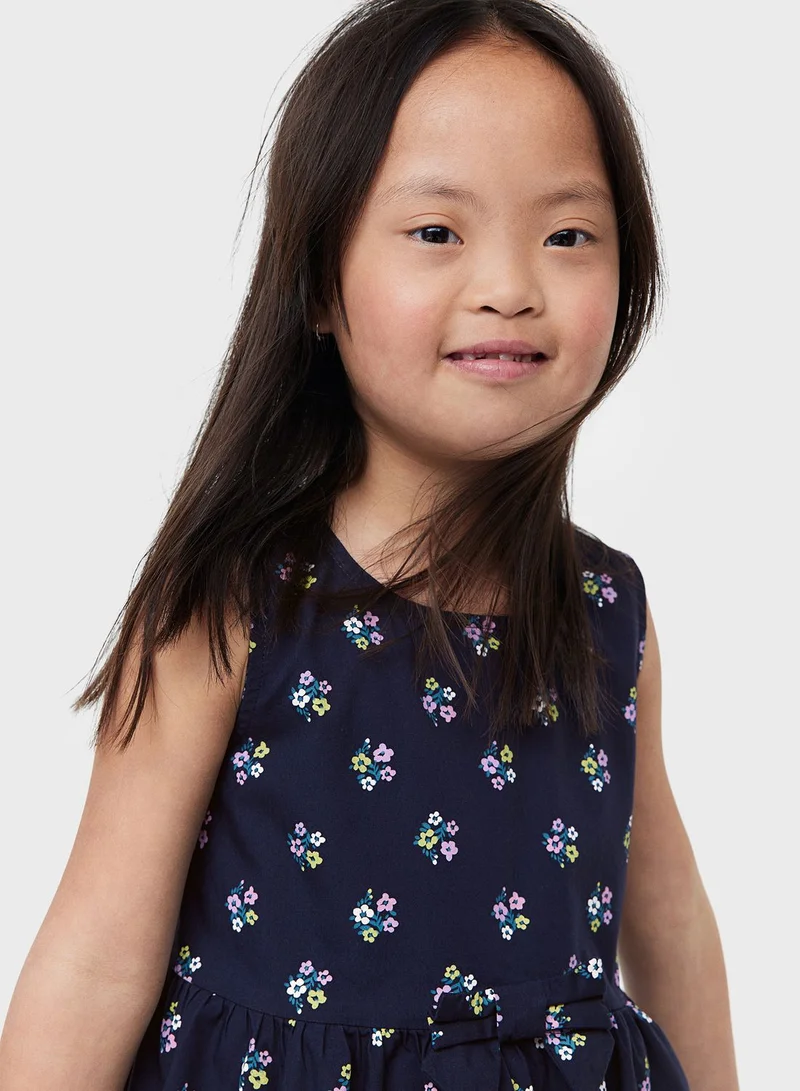 H&M Kids Floral Print Midi Dress