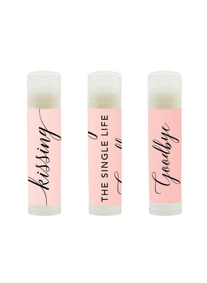 Andaz Press Blush Pink Rose Elegant Bridal Shower Engagement Party Collection Lip Balm Chapstick Favors Kissing The Single Life Goodbye 12Pack Bridal Shower Bachelorette Party Favors Decor - Image 2