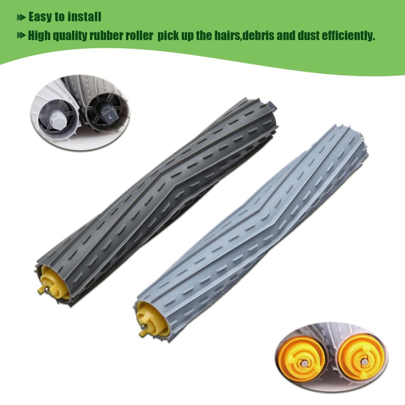 LOVECO Replacement Accessory Kit Compatible for iRobot Roomba 800 Series 850 860 861 864 866 870 871 880 890 891 900 Series 960 961 980 981 985,10 Filter,10 Side Brush,2 Tangle-Free Debris Extractor - Image 2