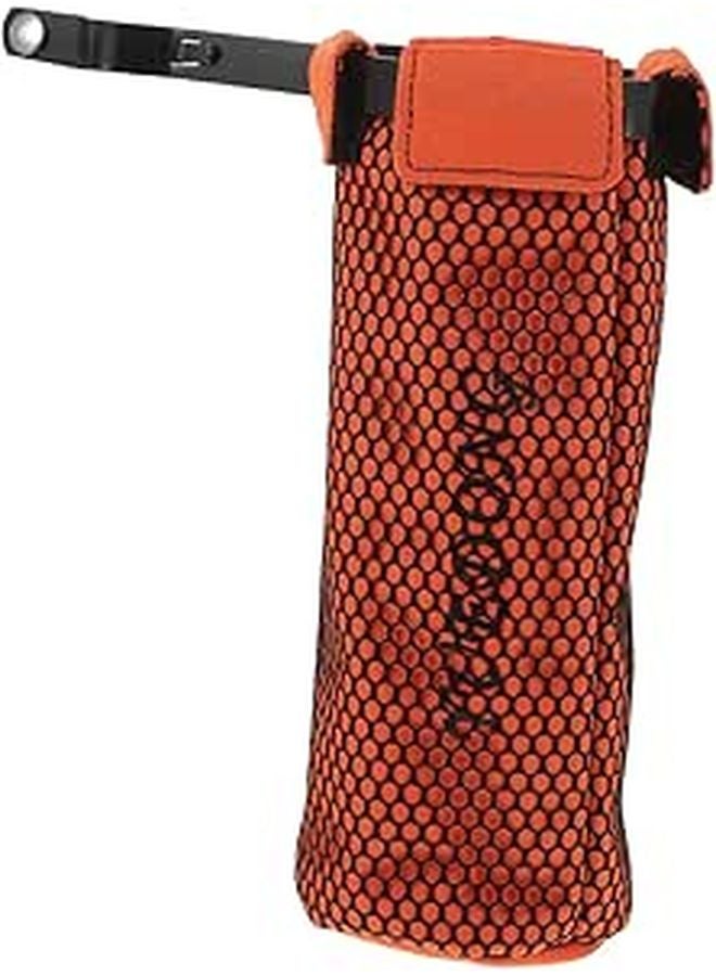 Waterproof Drumstick Bag With Padded Interior Detachable Mesh Pocket Orange Storage Case - Image 1
