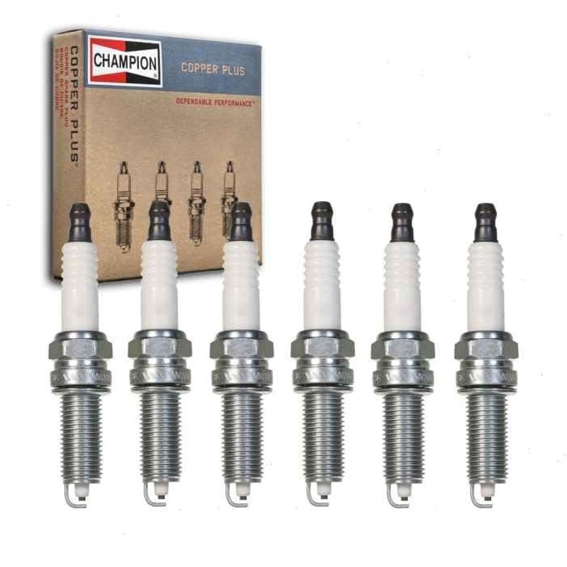 6 pc Champion Copper Plus Spark Plugs compatible with Kia Sorento 33L 35L V6 20112018
