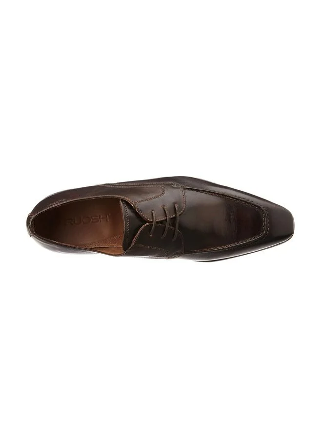 RUOSH Mens Oxford Derby Lace up Comfort Leather Work Office Formal Occasion Party Wear Premium Shoes