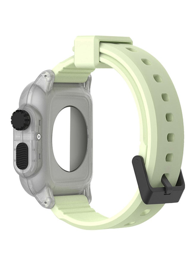 Voberry Replacement Band Strap With Protective Case Cover For Apple Watch 3 42mm Green - Image 1