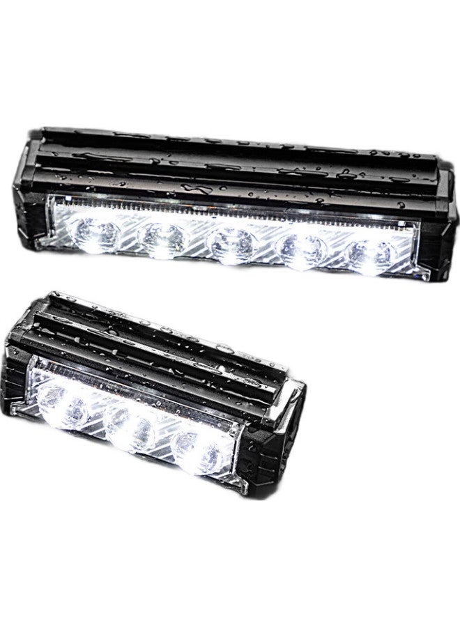 Move Iron Bicycle Light, Mountain Bike Front Light, 1200 Lumens, Three Led Beams, Illumination Light - Image 2