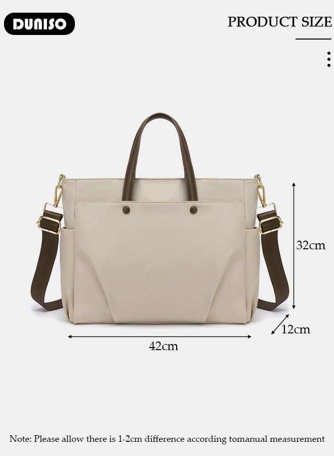 DUNISO Women Laptop Tote Bag 15.6 Inch Computer Tote Bag Purse Shoulder Bag, Computer Briefcase Shoulder Bag Casual Laptop Bag for Office, Shopping, Travel Daily Use  - Image 4