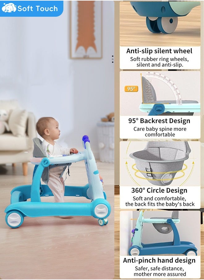 Soft Touch - Baby Walker Foldable Toddler Walker with Wheels Activity Center for Babies 6-12 Months Boys and Girls - Image 1