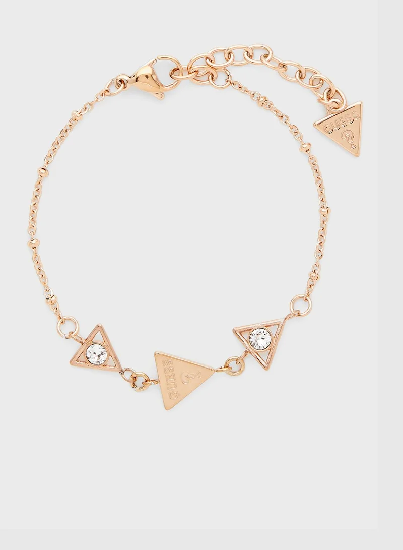 GUESS Triple Triangle Charm Bracelet