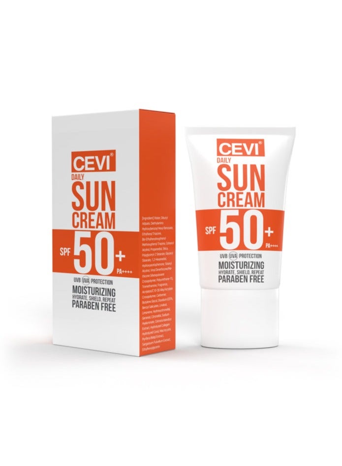 سيفى كريم الشمس اليومي CEVI® بعامل حماية من الشمس SPF50+ شفاف