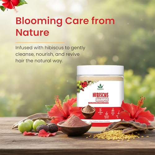 Havintha Natural Hair Shampoo With Amla Reetha Shikakai Methi Dana And Hibiscus Powder For Men & Women, Totally Organic | Paraben and Sulphate Free Shampoo - 227gm (Pack of 1) - Image 3