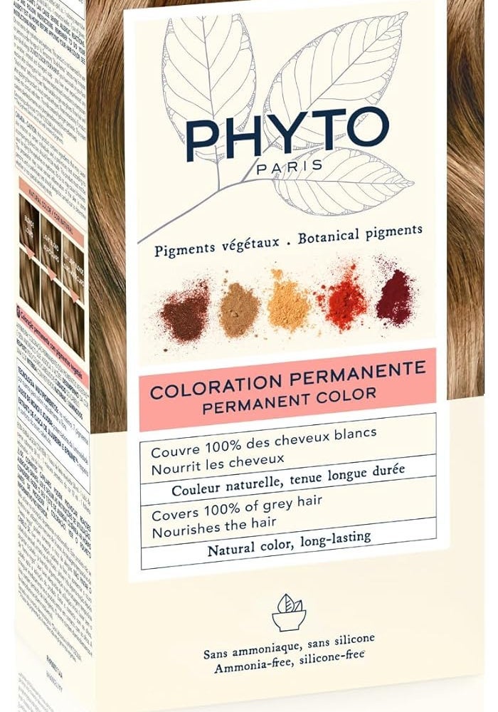 PHYTO PARIS Permanent Hair Color in Light Blonde 8 - Ammonia-Free Botanical Formula - Image 1