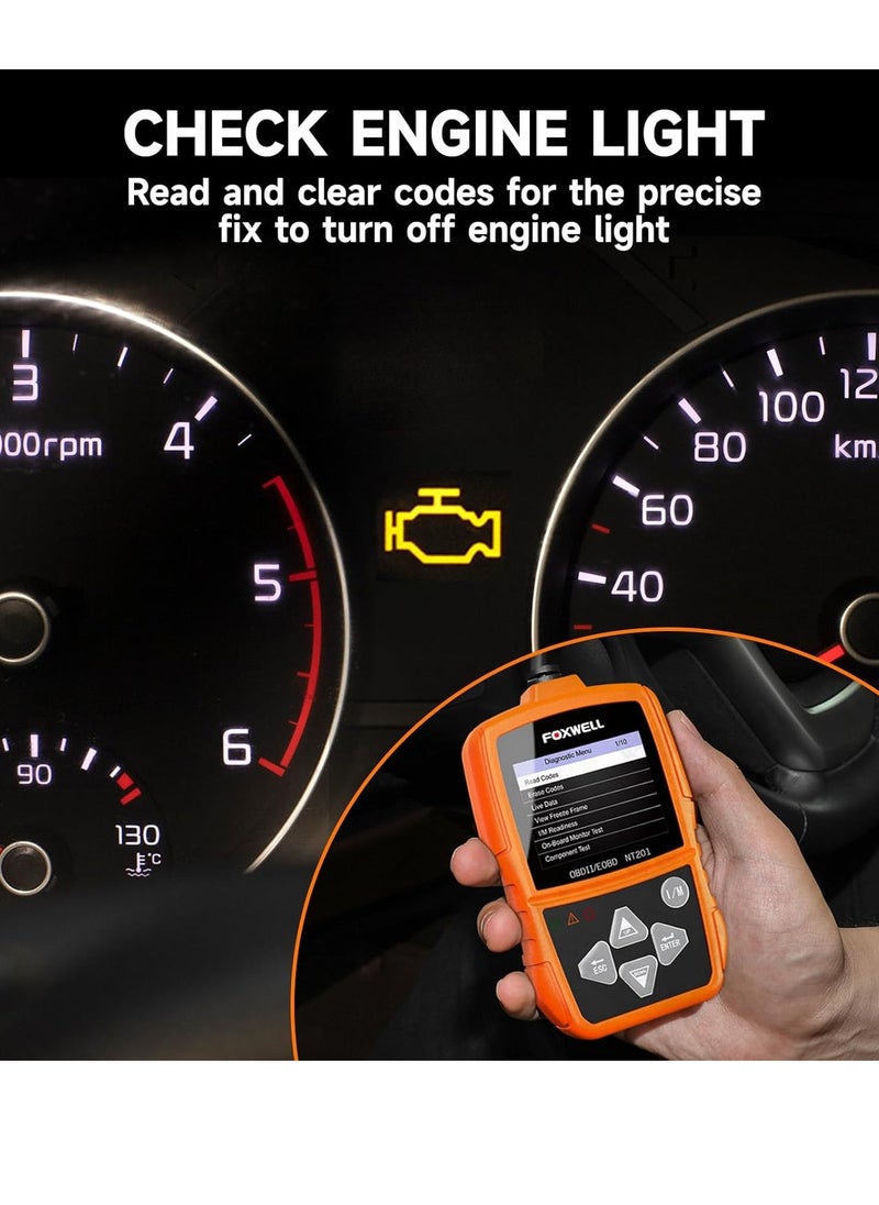 Foxwell - OBD OBD2 Auto Scanner Automotive OBDII Code Reader Diagnostic-Tool for Multi Brand Cars OBD 2 Diagnosis - Image 1