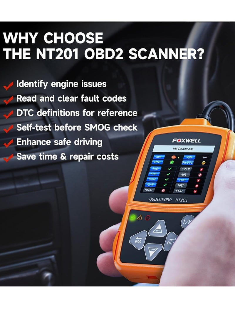 Foxwell - OBD OBD2 Auto Scanner Automotive OBDII Code Reader Diagnostic-Tool for Multi Brand Cars OBD 2 Diagnosis - Image 1