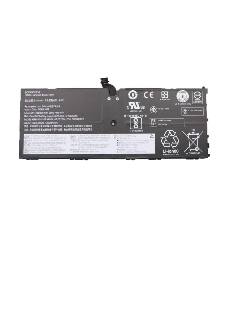Laptop Battery Compatible for L16L4P91 01AV454 L16M4P91 L16S4P91 SB10K97599 5B10W13919 Laptop Battery Replacement for Lenovo ThinkPad X1 Tablet 3rd Gen Series(7.72V 42Wh - Image 1