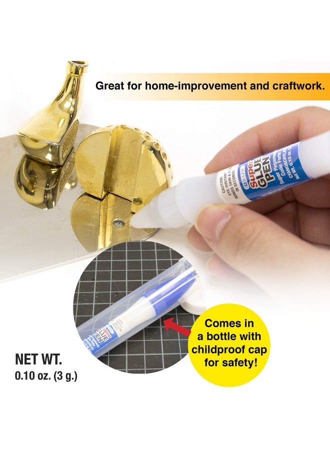 Bazic Products Bazic Super Glue Pen Precision Tip Applicator 3G/0.10 Oz. Precise Control Clear Adhesive Fluid Liquid Tube For Office & Home Improvement 1Pack  - Image 5