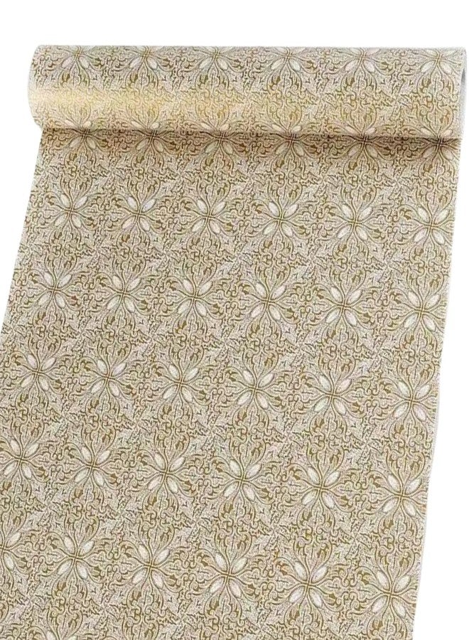 WY-BSO Self Adhesive Liner Vintage Contact Shelf Paper for Dresser Drawers Cabinet Sticker (Vintage Gold, 17.7 inch x 196 inch) - Image 5